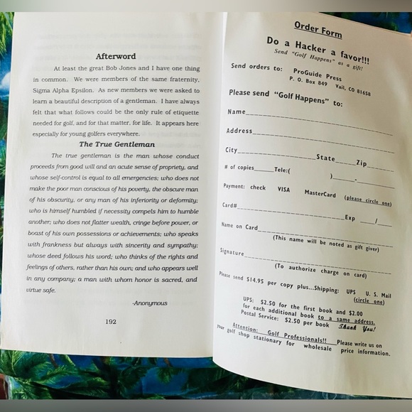 Golf Happens Book (Vintage)By Rick Graves ProGuide Press;Paperback 192 pgs. 1996 - Picture 7 of 8